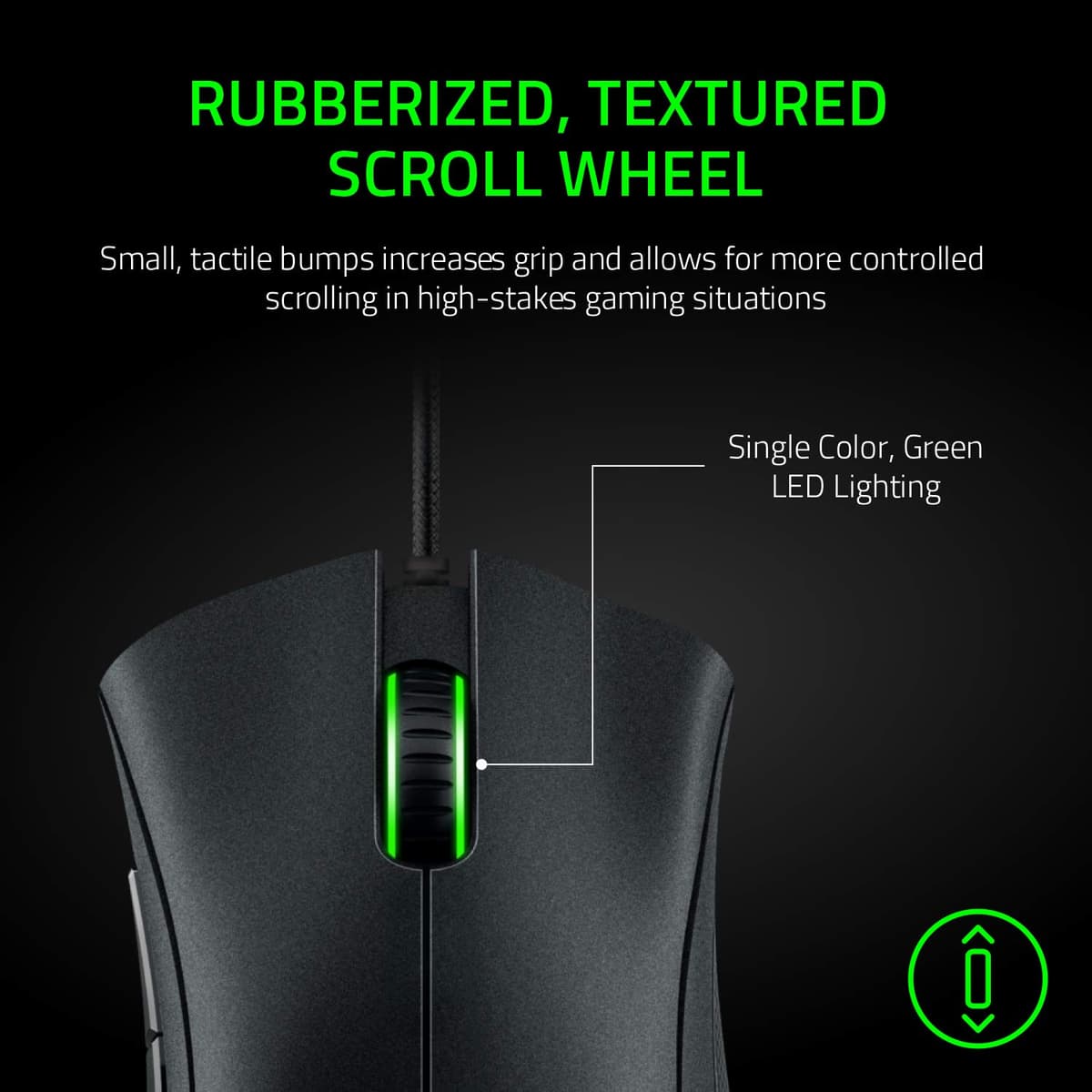 Razer DeathAdder Essential (2021) - Wired Gaming Mouse (Optical Sensor, 6400 DPI, 5 Programmable Buttons, Ergonomic Form Factor) Black — view 5