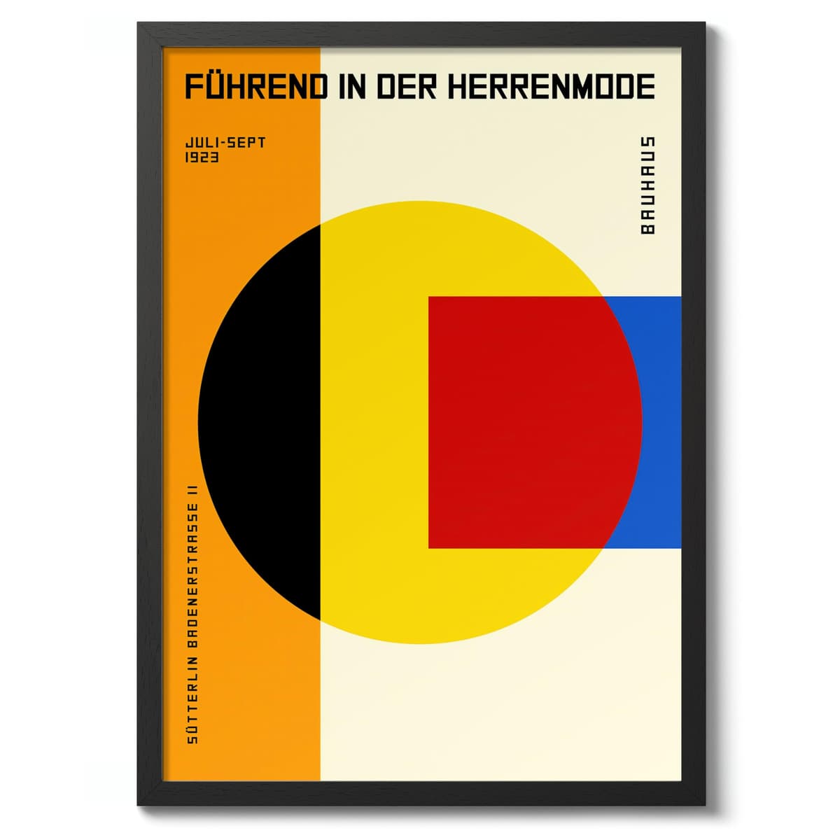 Bicycle Bauhaus Poster, Bauhaus Print, Framed Abstract Art, Mid-Century Wall Art, Modern Home Decor, Gift Idea, Archival Matte, A5 (Print Only) - 21x14.8cm — view 12