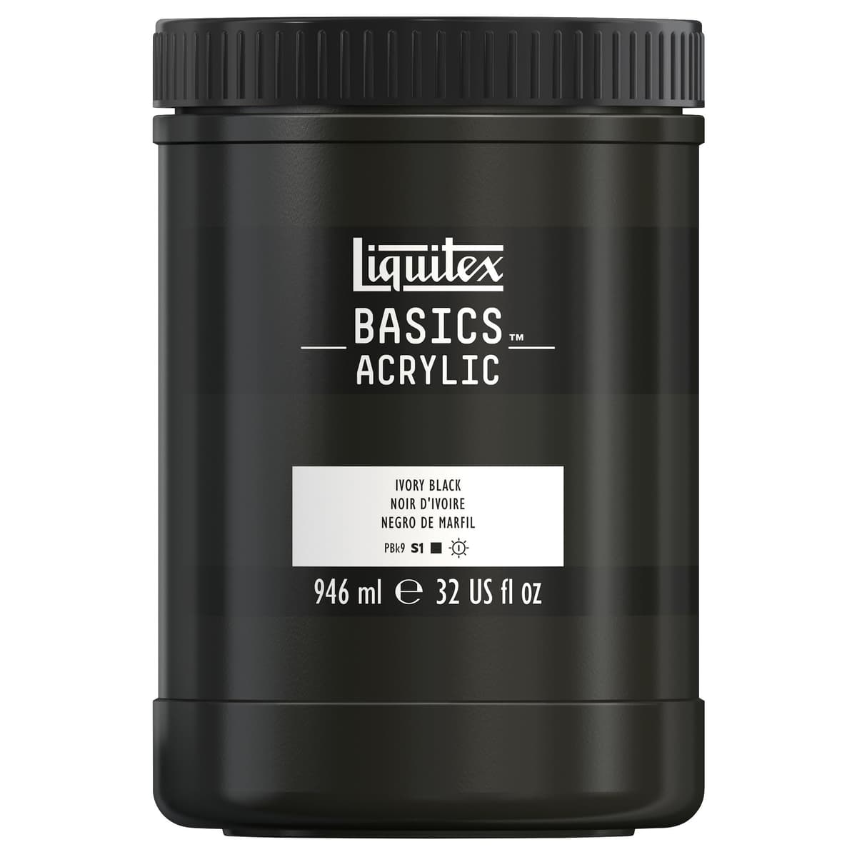 LIQUITEX Basics Acrylic Paint, Mars Black, 118 ml Tube — view 92