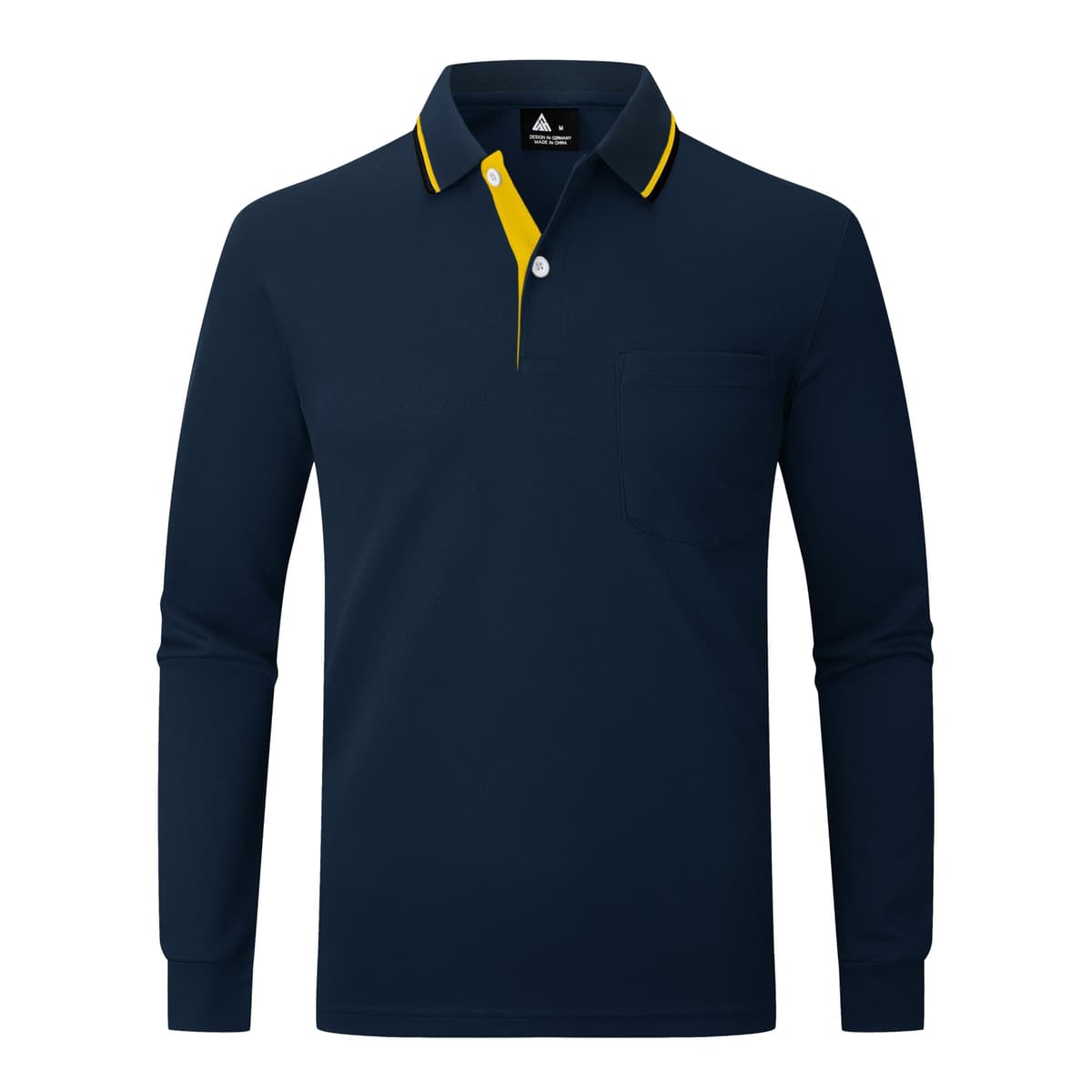 SwissWell Polo de Manga Larga para Hombre Camiseta Polo Transpirable para Golf, Ligera, para Deportes al Aire Libre y Estilo Casual — view 3