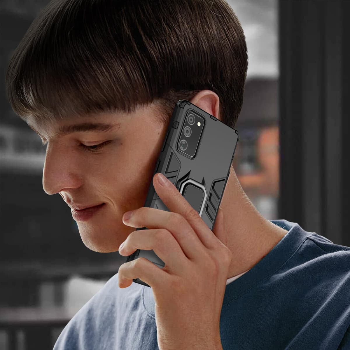 Funda para CMF Phone 2 Pro, Carcasa Antigolpes con Soporte anular metálico, Case Protectora de Grado Militar, Negro — view 14