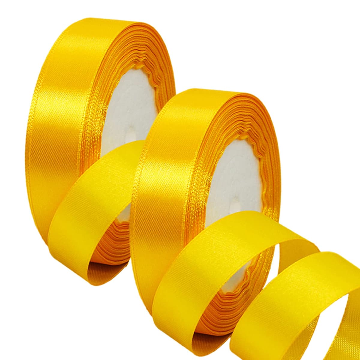 40mm Wide White Ribbon Thick Wedding Car Ribbon 22m, 1.5 inch Thick White Satin Ribbon for Gift Wrapping Wedding Car Christmas Birthday Cake Hair Bow Florist Bouquet Crafts Decorations — view 147