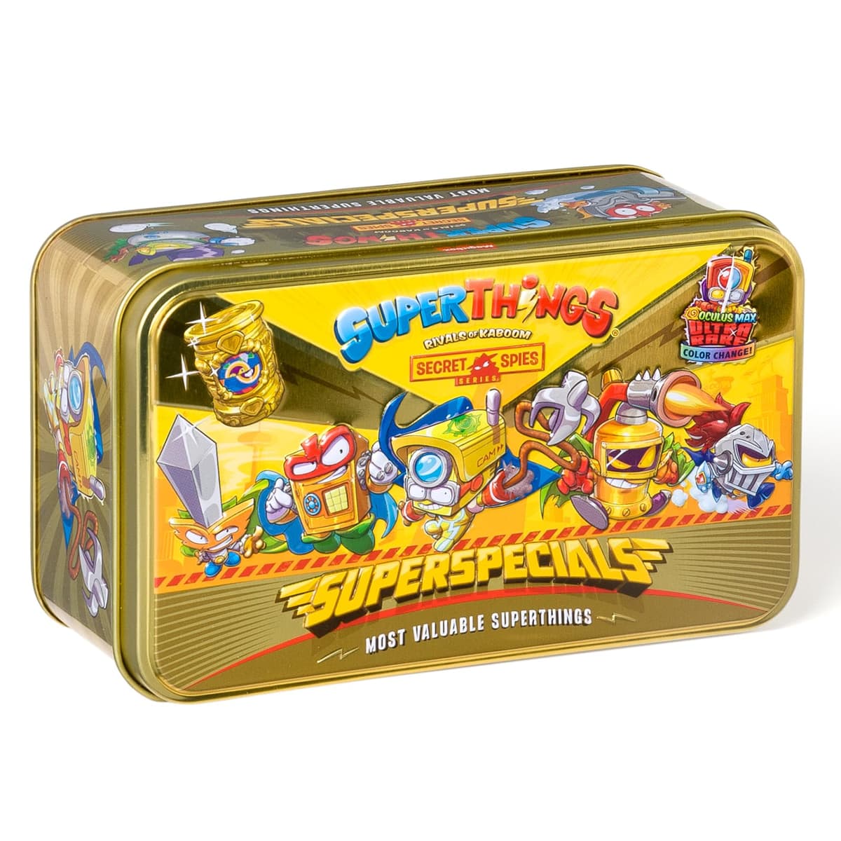 SUPERTHINGS Lata Gold Serie 5, Incluye el ultrararo (Kid Fury), los 2 líderes Dorados, los 6 capitanes Plateados y los 2 Aerowagons Dorados — view 11