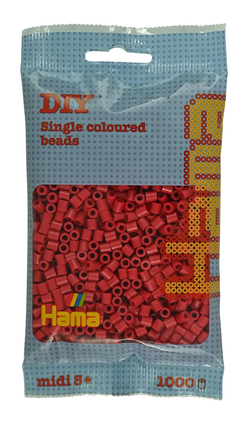HAMA Bolsa de perlas | Aprox. 1000 cuentas midi fusibles para manualidades y mosaicos | Perlas de fusión para niños creativos 5+ | Juego de arte y decoración | Beige — view 24