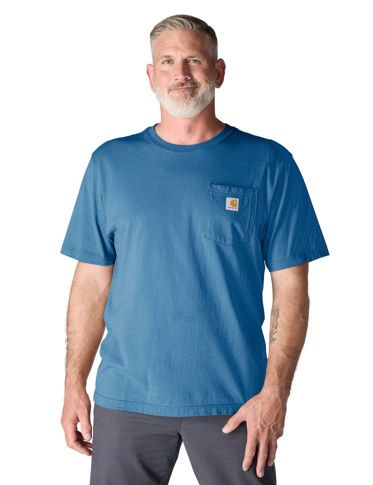 Carhartt Mens Loose Fit Heavyweight Short-Sleeve Pocket T-Shirt (Also Available in Big & Tall) CloseoutWork Utility T-Shirt — view 65