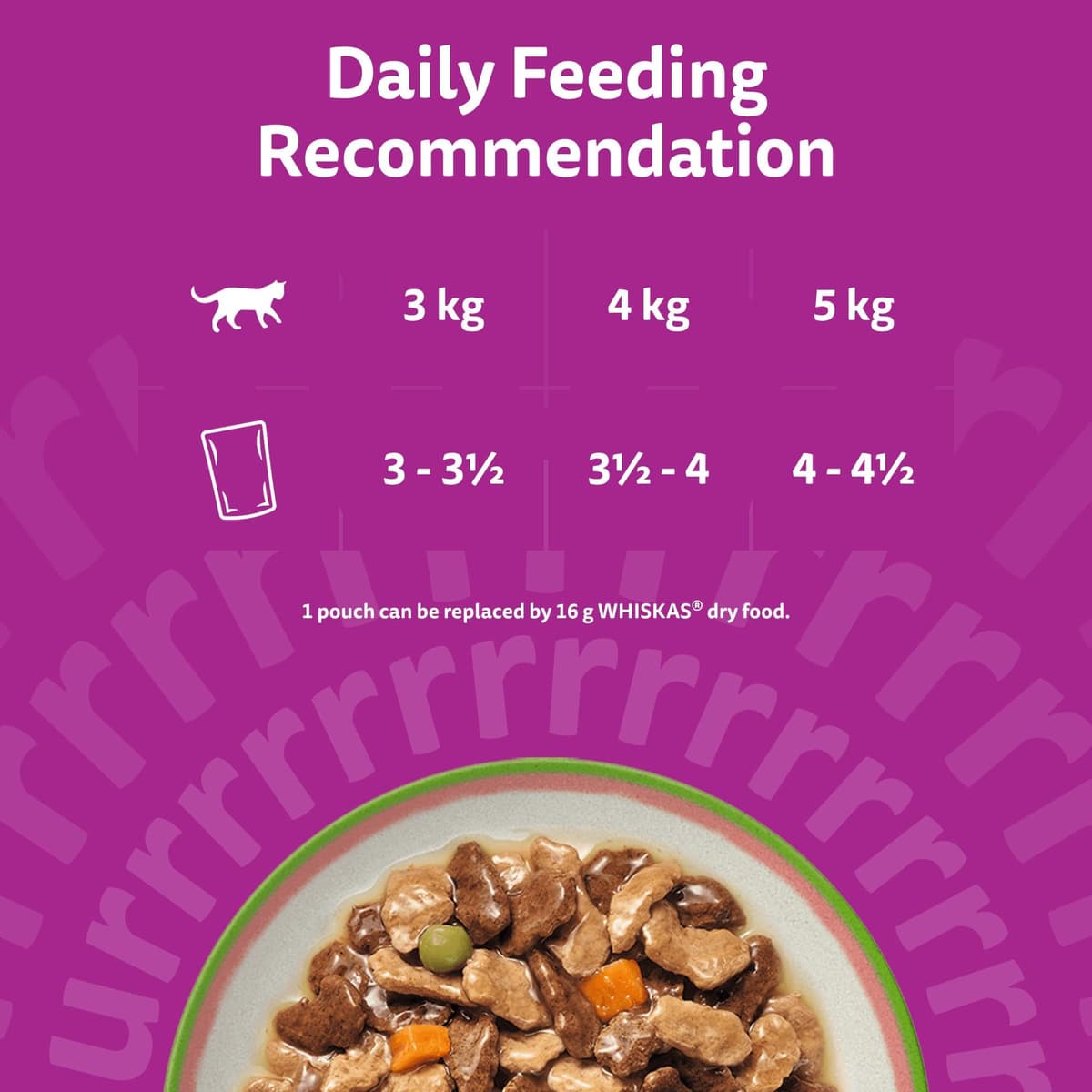 WHISKAS TASTY MIX Adult Wet Cat Food in Gravy 12x85g Chefs Choice (Pack of 4) — view 4