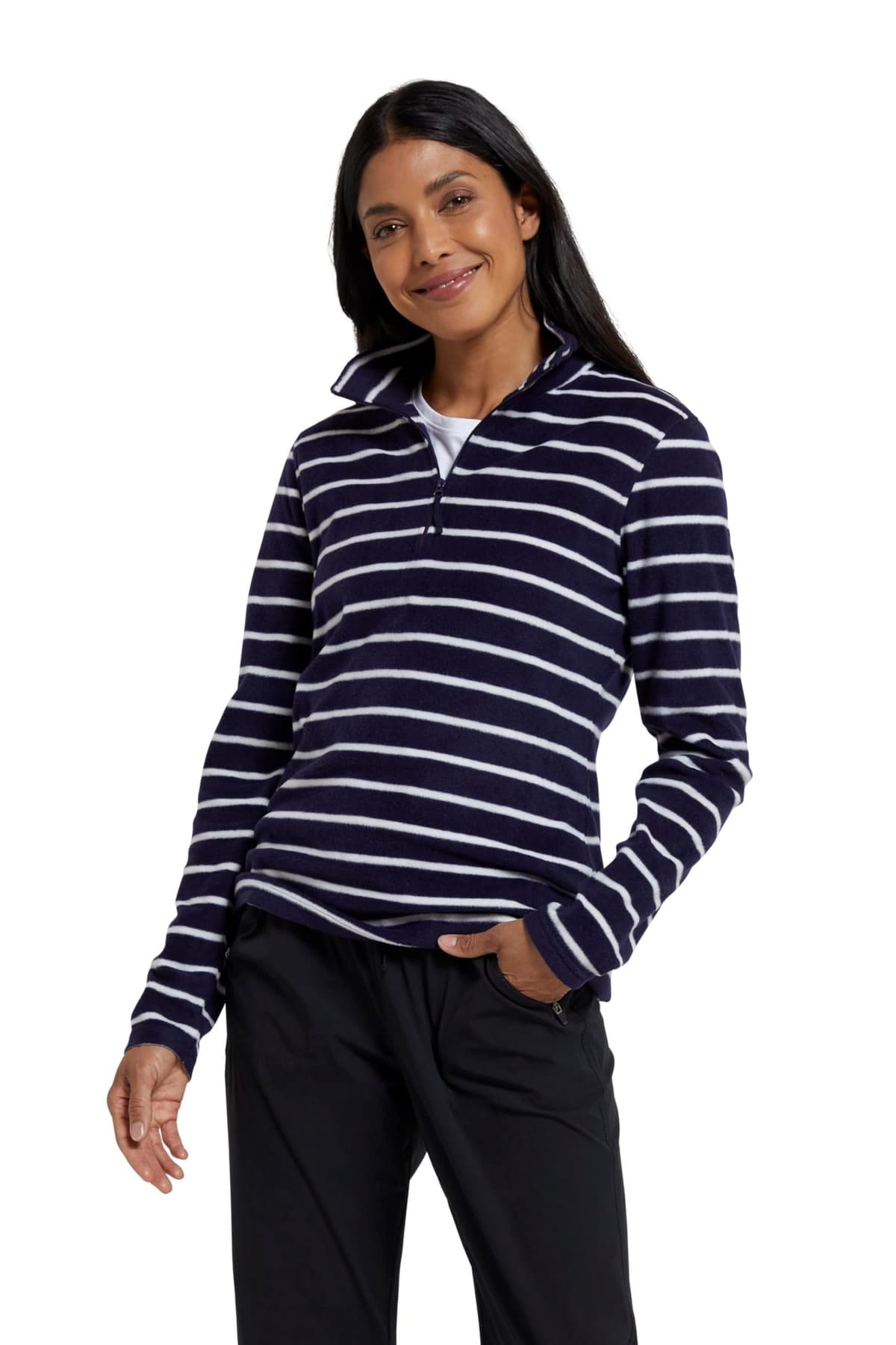 Mountain Warehouse Camber Half Zip Women's Fleece - Lightweight, Warm & Cosy Half Zip Sweatshirt - Best for Spring Summer, Camping, Outdoors, Travelling & Hiking — view 18