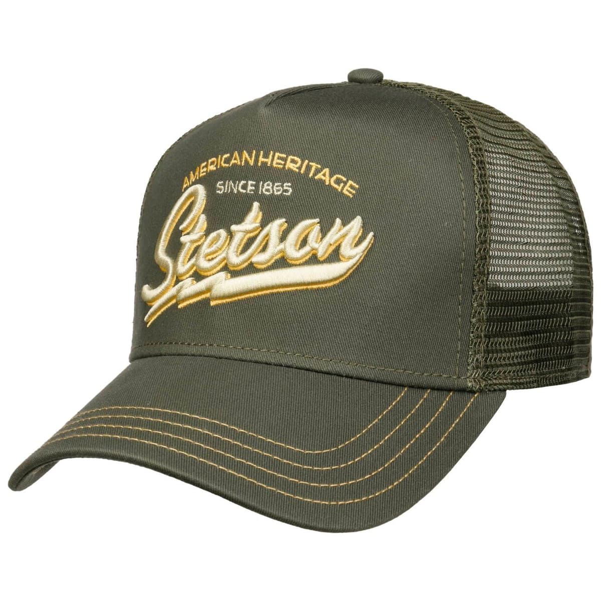 Stetson Gorra de Camionero Patrulla para Hombre/Mujer, Gorra de béisbol de algodón, tamaño Ajustable, Gorra con Inserto de Malla, Gorra de Camionero para Invierno/Verano, Gorra Curvada — view 25