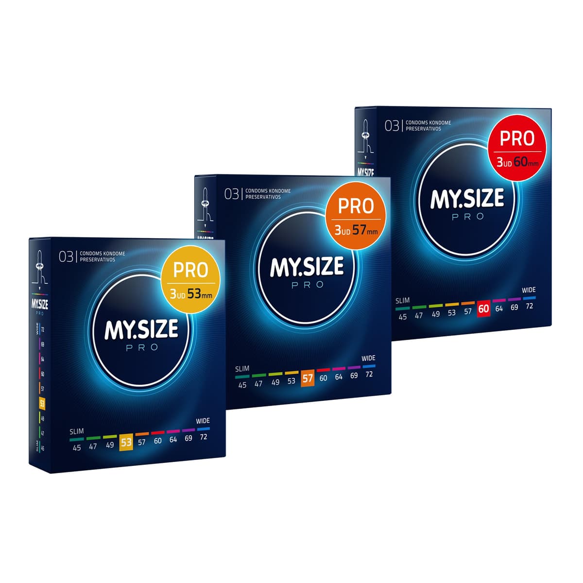 MY.SIZE PRO Condones ÉLITE, talla 5, 60 mm, XL, 10 piezas - Látex Vytex extra puro, fácil de abrir — view 51