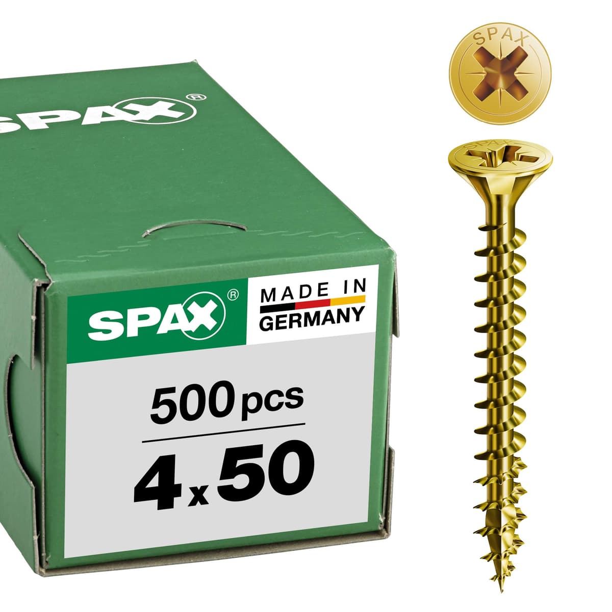 Spax 1081020400253 - Tornillo universal, 4,0 x 25 mm, 200 piezas, cabeza avellanada, cruz receso z 4cut, rosca completa, — view 111
