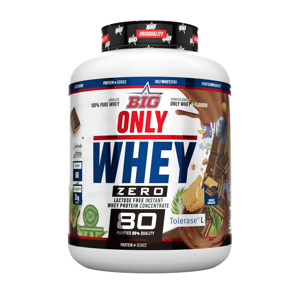 BIG - Proteinas Whey - Proteina en Polvo para Desarrollo de Masa Muscular y Recuperación - Materia Prima Premium - Whey Protein Sin Lactosa, Sin Azúcar, Sin Grumos (1Kg, Cacaolat) — view 35