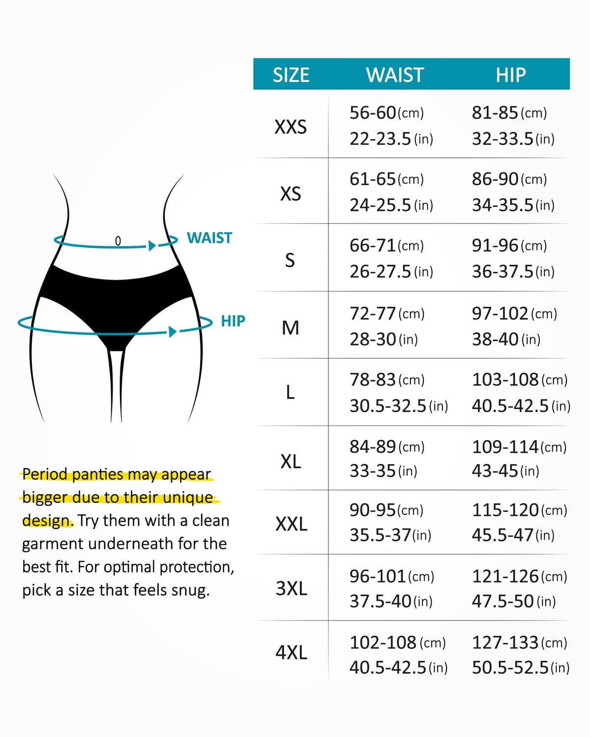 Neione Mujer Bragas Menstruales Braguita Bikini Menstrual Regla Disponible en Tallas Grandes — view 6