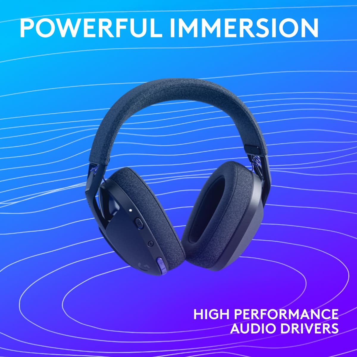Logitech G G321 LIGHTSPEED Wireless Bluetooth Gaming Headset, dynamic comfort and fit, 16 kHz boom mic, 20+ hrs battery, PC, PS4, PS5, Nintendo Switch, Mobile - Black — view 6