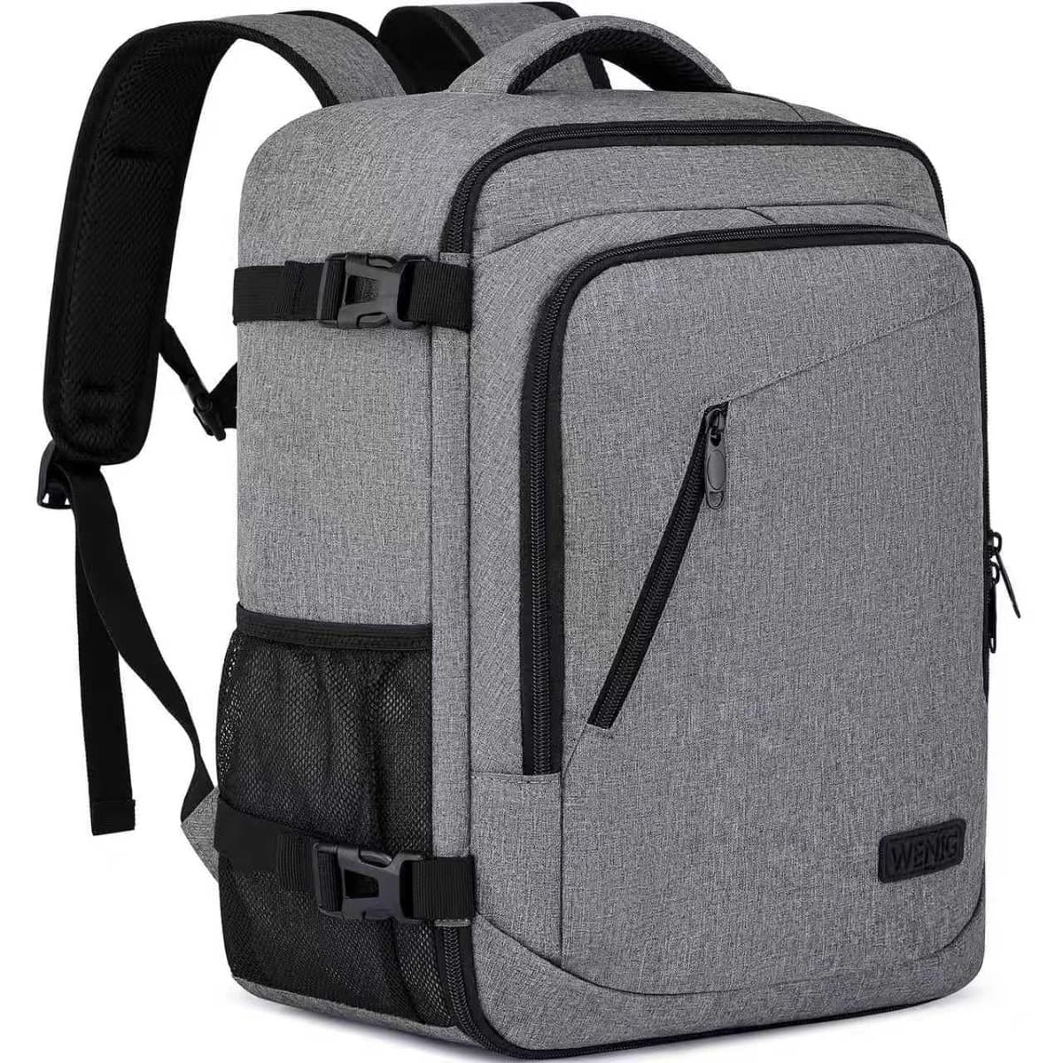 Mochila Viaje Cabina Avion 40x20x25 para Ryanair 20L Equipaje de Mano Bolsa de Viaje Hombre Mujer Maletas de Viaje Cabina Mochila Portatil 14 Pulgadas con Puerto USB para Trabajo,Escuelas Negro — view 16