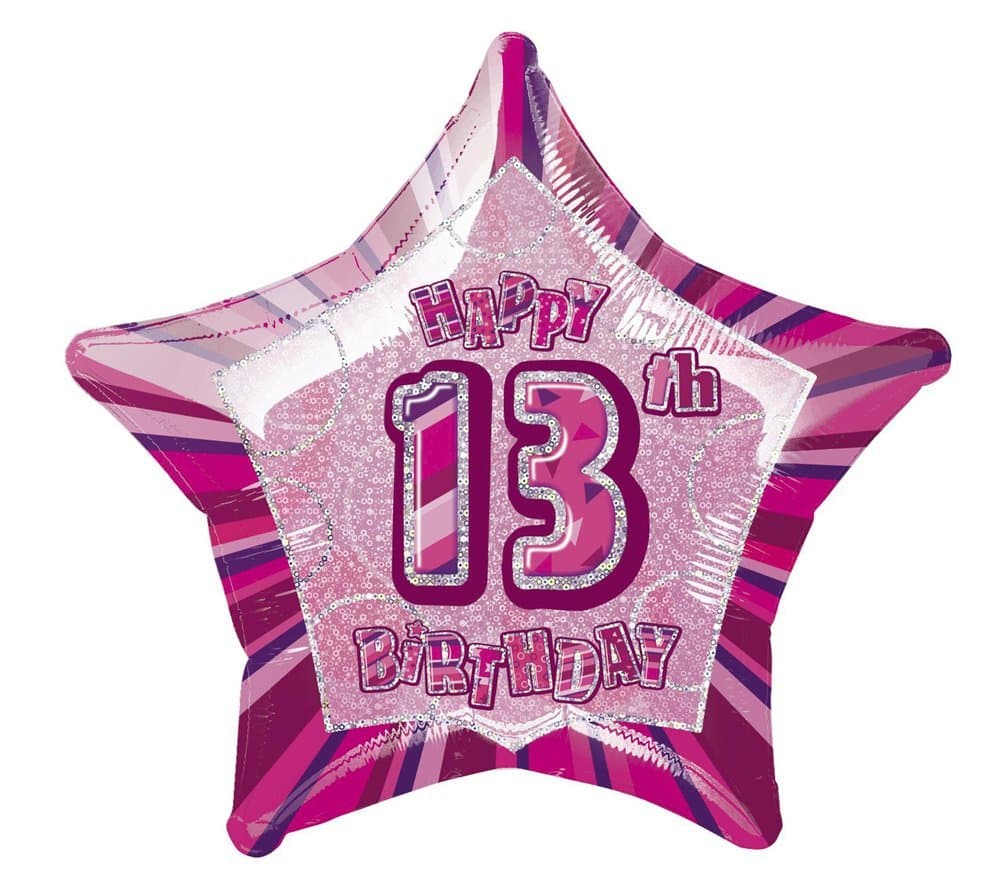 Unique Party 80879 - 12" Latex Glitz Pink 70th Birthday Balloons, Pack of 6 — view 5