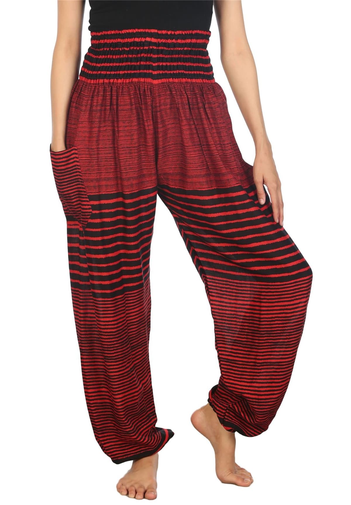 Lofbaz Harem Pants for Women Yoga Boho Hippie Clothing Womens Palazzo Bohemian Pajama Trousers Beach Indian Gypsy Genie Clothes — view 98