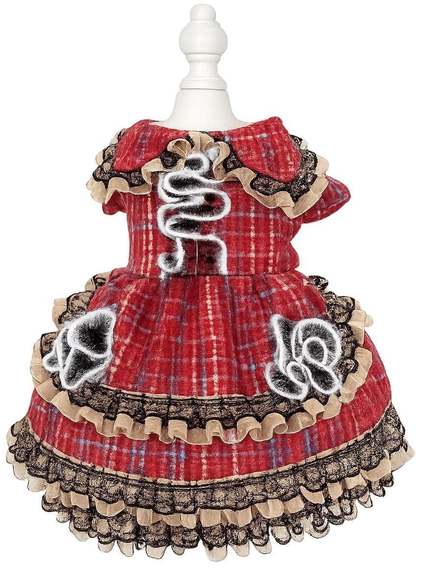 MaruPet Fashion Sweet Puppy Dog Chiffon Princess Dress for EXTRAL Small and Small Dog Pink S — view 10