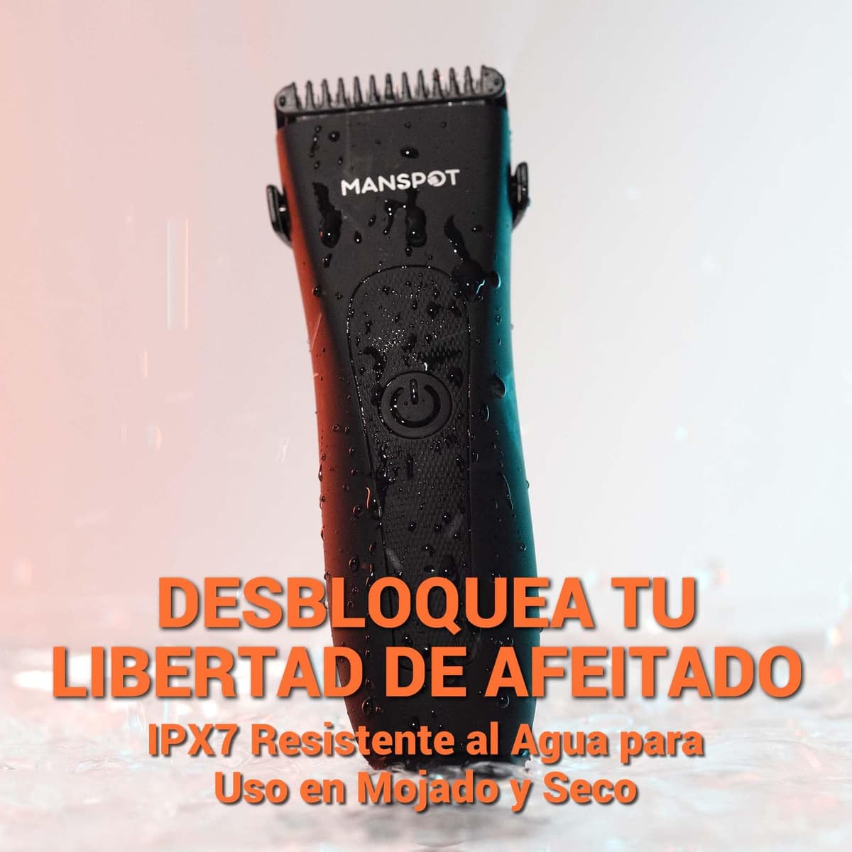 MANSPOT Afeitadora Corporal Masculina, Depiladora Corporal Hombre Electrica con Cuchilla de Cerámica Desmontable y Protección IPX7, Rasuradora Hombre Recargable USB para Cuerpo, Zona Intima, Genitales — view 7