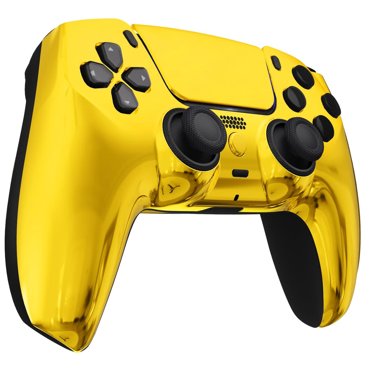 eXtremeRate Luna Rediseñado Carcasa Frontal con Panel Táctil Compatible con ps5 BDM-010 BDM-020 BDM-030 BDM-040 Control Placa Frontal Funda Portectora Compatible con ps5 Mando(Dorado Cromo) — view 7