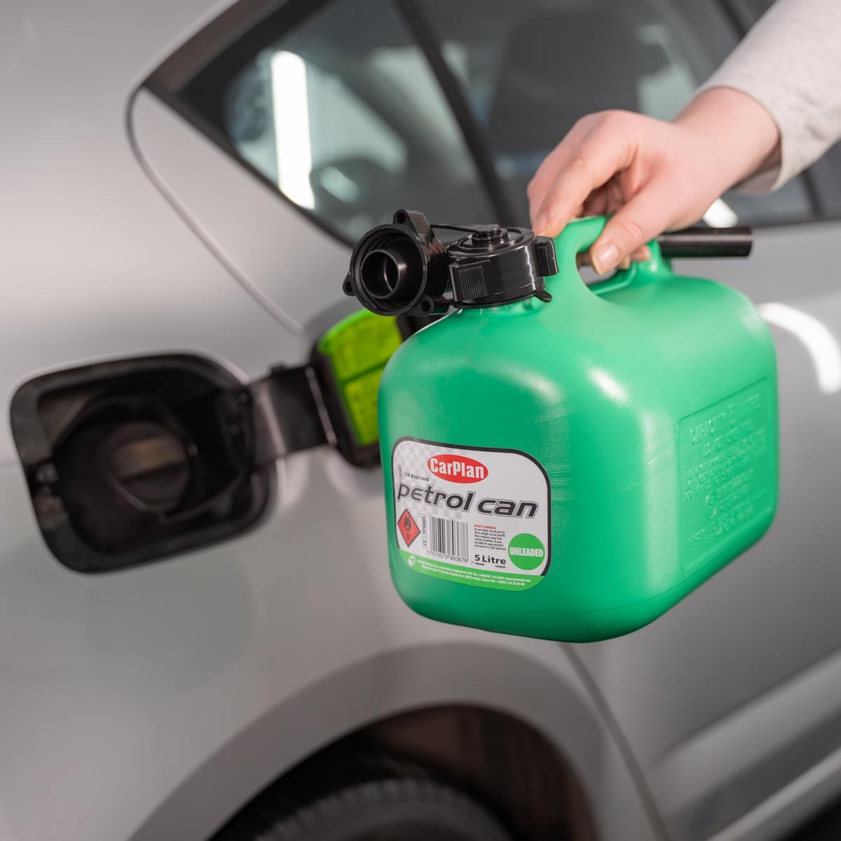 CarPlan TPH005 5L Fuel Can, Unleaded Petrol (Green) — view 5