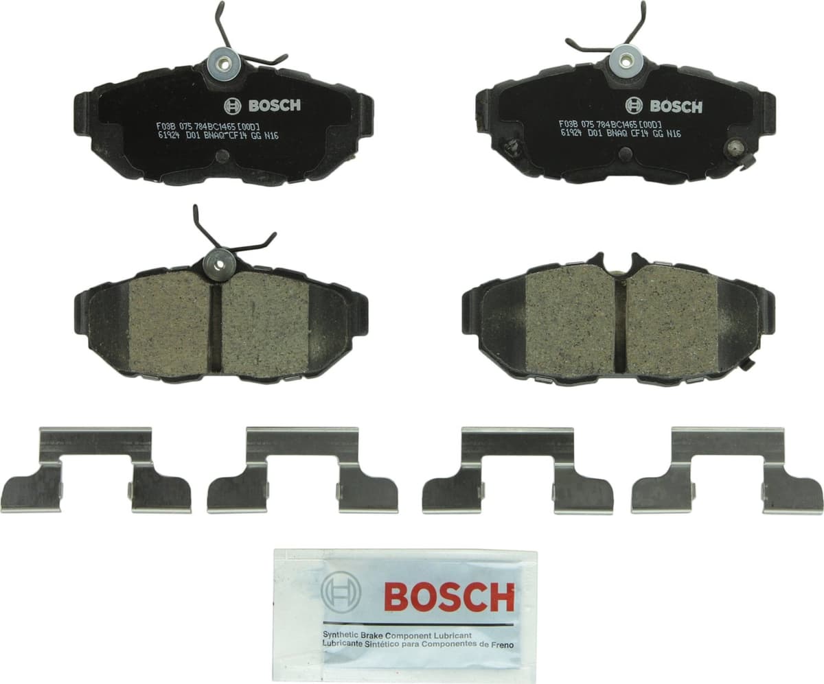 Bosch BC914 QuietCast Premium Ceramic Disc Brake Pad Set For: Acura ILX; Honda Accord, Civic, CR-V, Element, Fit, Front — view 20