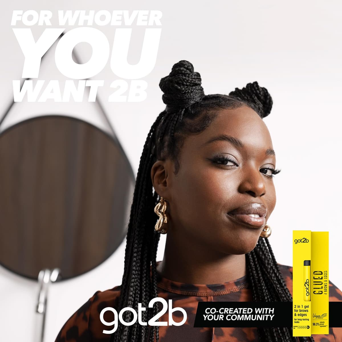 got2b Glued 4 brows & Edges Clear gel 2 in 1 16 ml, Screaming Hold Brow gel, Eyebrow Gel for Long Lasting Looks, Vegan Formula — view 7