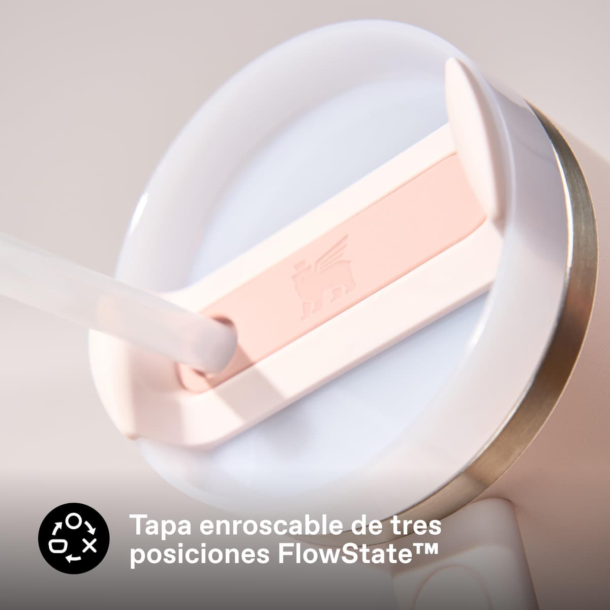 STANLEY Quencher H2.0 FlowState Tumbler 1.2L - Termo Conserva el Frío 11 Horas - Helada Durante 48 Horas - Botella Agua Acero Inoxidable - Taza Termica - Vaso Termico Sin BPA - Rose Quartz — view 7