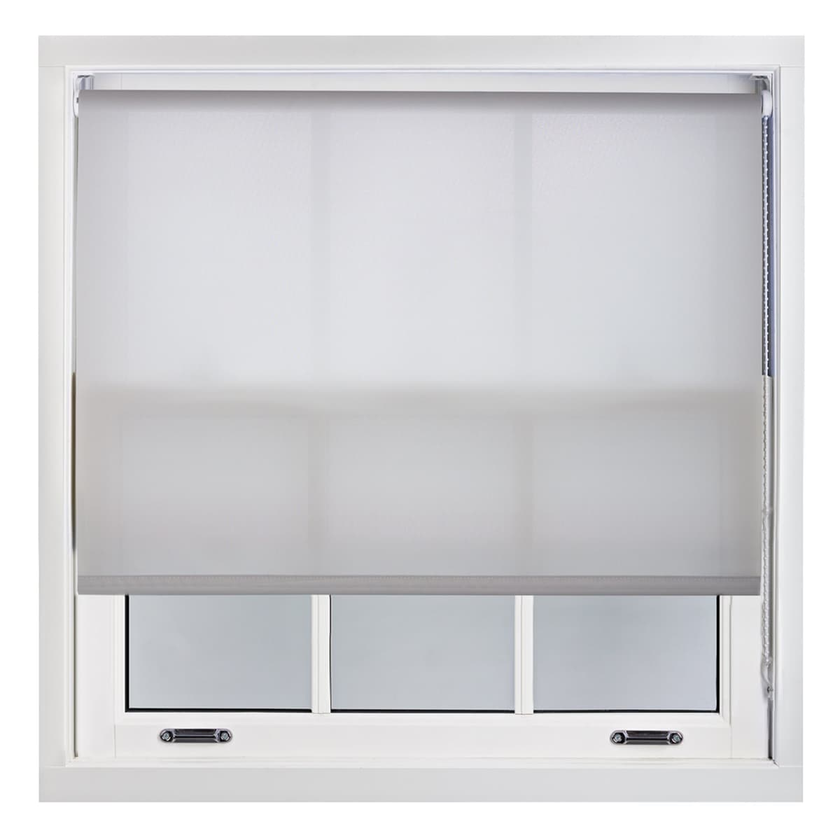 FURNISHED Daylight Roller Blind Trimmable Blinds Window Shade - Easy Install Non-blackout Fabric Complete Roller Blind Kit for Kitchen Living Room Bedroom, Grey, 145W x 165H cm — view 3