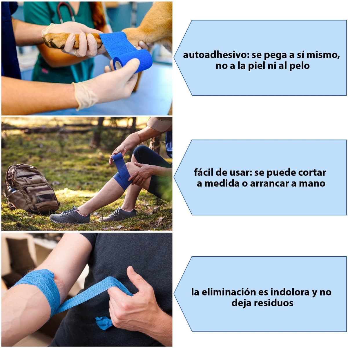 ALPIDEX 12 Rollos Venda Adhesiva 10 cm x 4,5 m Venda Cohesiva Envoltura Tape Deportiva Bendaje Autoadhesiva Mano Rodillas Tobillo Vet Wrap Perro Gato Caballo, Color:rojo — view 5