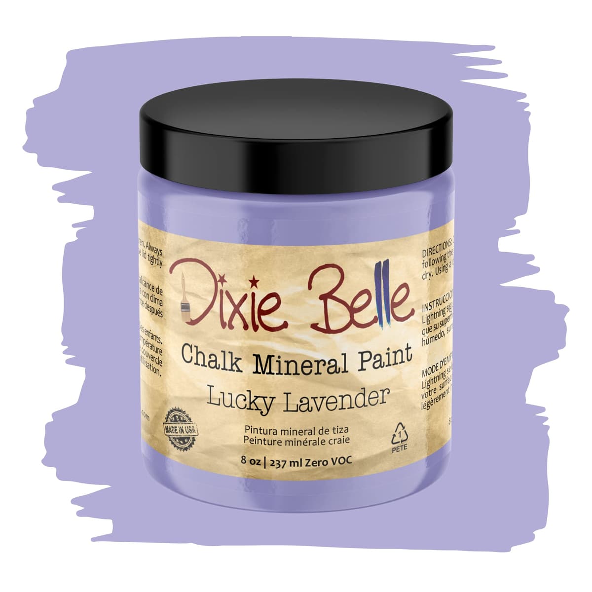 Dixie Belle Paint Company Chalk Finish Furniture Paint - Caviar (32oz) - Matte Black Chic Chalk Mineral DIY Furniture Paint — view 240