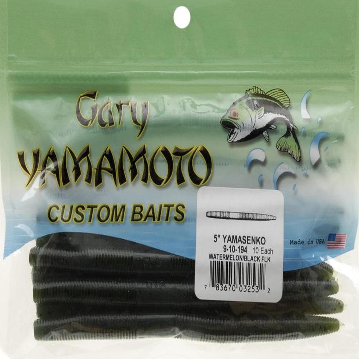Yamamoto BAITS 5" SENKO / 10 Pack/Clear W/Large Black Flake — view 33