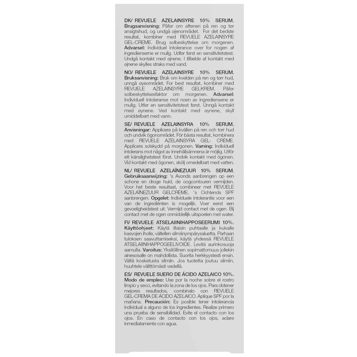 Revuele Ácido azelaico 10% sérum facial – Cuidado concentrado para refinar el aspecto de la piel, reduce los poros visibles, equilibra el tono de la piel y suaviza el enrojecimiento, 30 ml — view 3