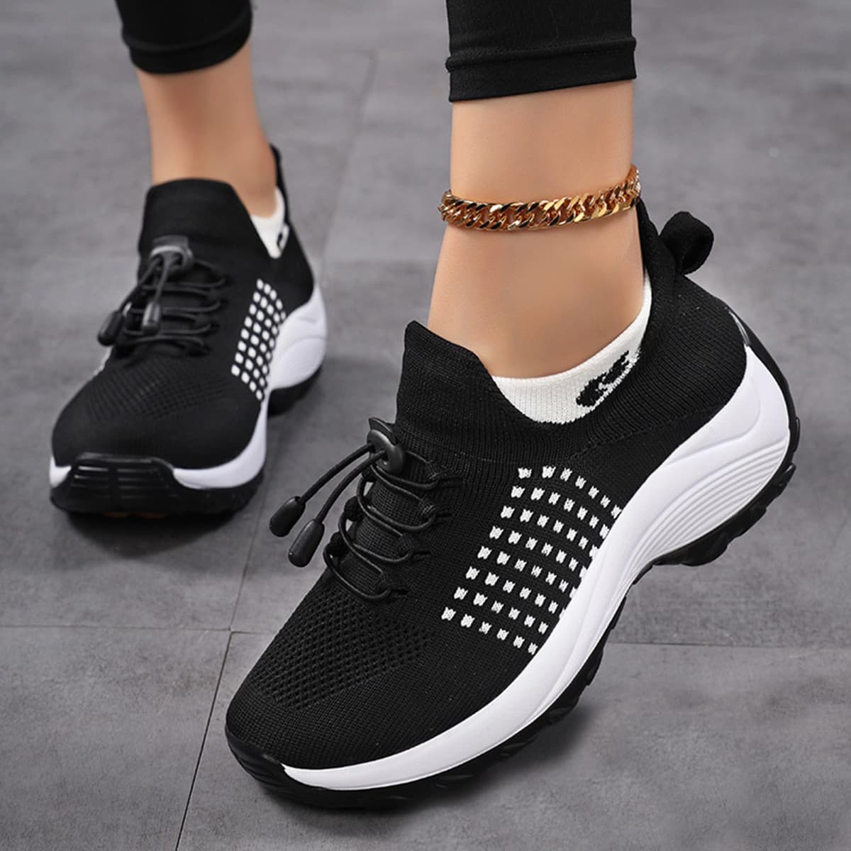 Tenis De Mujer, Ortopédicos Caminar Trainers Anchas Zapatos Zapatos Mujer, Antideslizantes Entrenamiento Sneakers Correr Bambas — view 3