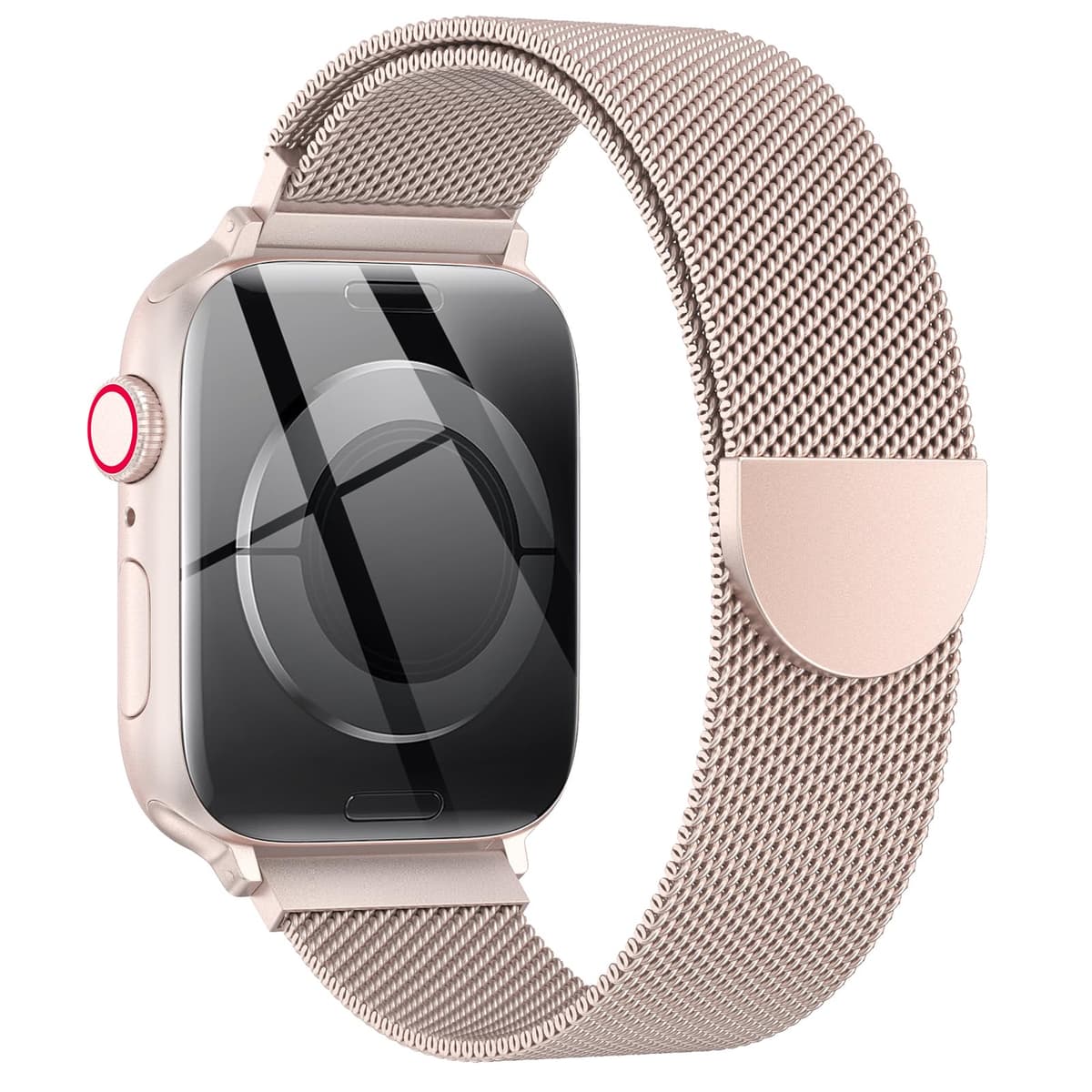 Original Milanese Loop Compatible with Apple Watch Straps 38mm 40mm 41mm 42mm 44mm 45mm 46mm 49mm Women & Men, Magnetic Clasp Adjustable Metal Bands for iWatch Series 11 10 9 8 7 6 5 4 2,Ultra 3,SE 3