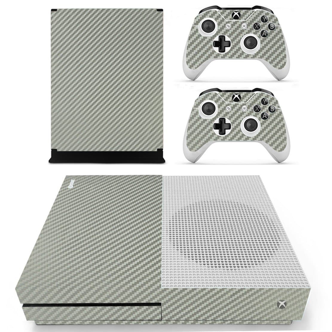 DOTBUY Vinyl Decal Full Body Skin Sticker For Microsoft Xbox One S Console And 2 Controllers And Kinect 2.0 (All White) — view 30