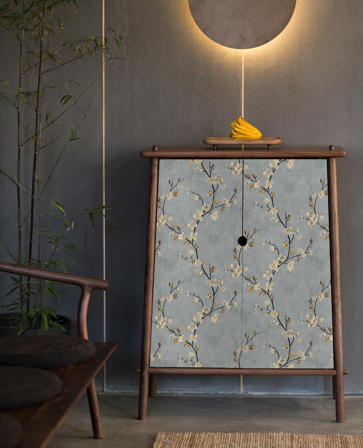myforHD Papel Pintado Autoadhesivo Flores Papel de Pared Papel Adhesivo para Muebles Removible Impermeable Estilo Retro Vinilo PVC Pegatina Decorativos Pared Salon Papel Pared Dormitorio — view 9