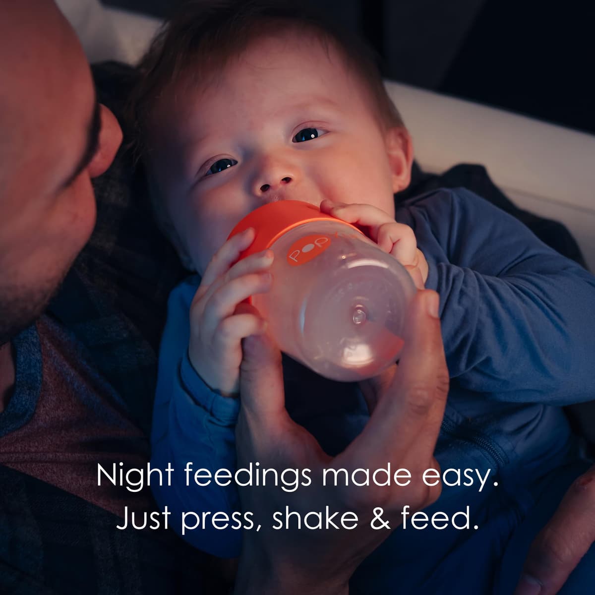 PopYum Baby Bottle Starter Kit, 4 Pack, 2 5 Oz Bottles with #1 Slow Flow Nipples + 2 9 Oz Bottles with Medium Flow Nipples #2 — view 4