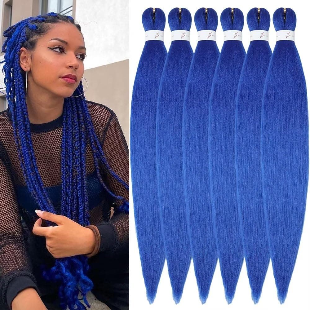 YDDM Capelli Per Treccine Africane Azul Extension Treccine Texture Yaki Easy Install per Principianti 26 Pollici 3 Pezzi Capelli Leggeri e Naturali per Box Braids, Twist e Crochet — view 2