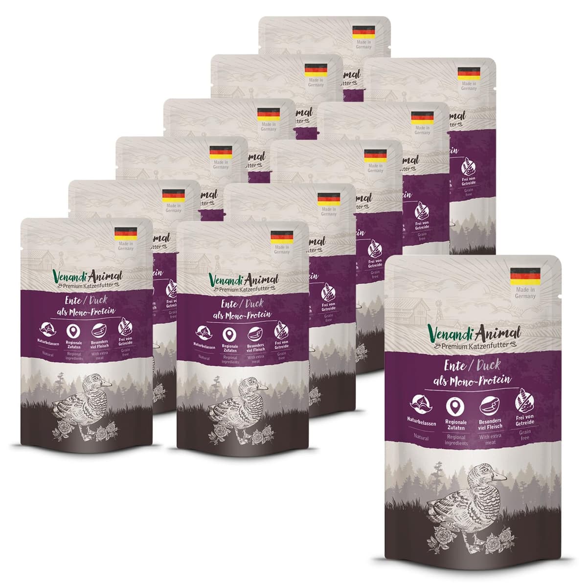 Venandi Animal Premium Cat Food, Horse as Monoprotein, Wet Food, Grain-Free and Natural, Pack of 6 (6 x 200 g) — view 29