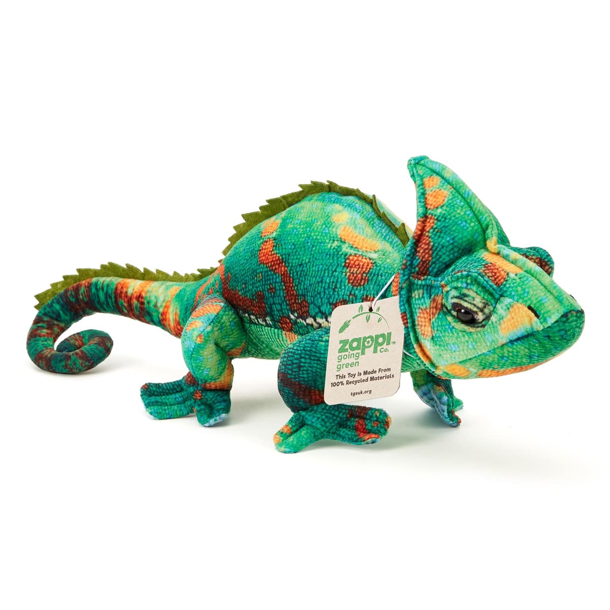Zappi Co Ultra Soft Green Dragon Plush Toy (21cm Height) - 100% Recycled, Eco-Friendly, Newborn Gift, Realistic Lifelike — view 17