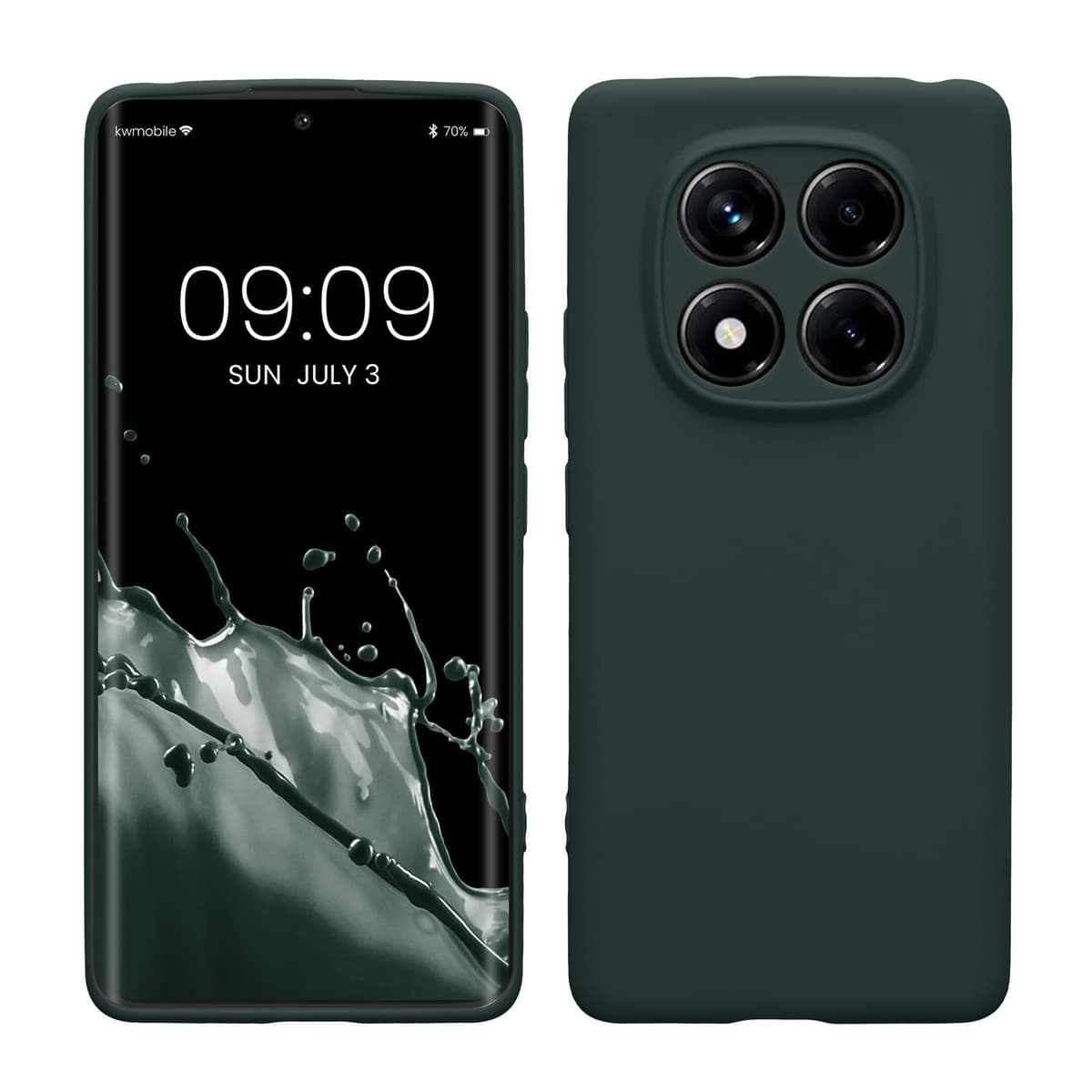 kwmobile Carcasa Compatible con Xiaomi Redmi Note 14 Pro 5G / Poco X7 Funda - Funda Ultrafina de TPU con Bordes elevados - Lavanda Metalizado — view 234