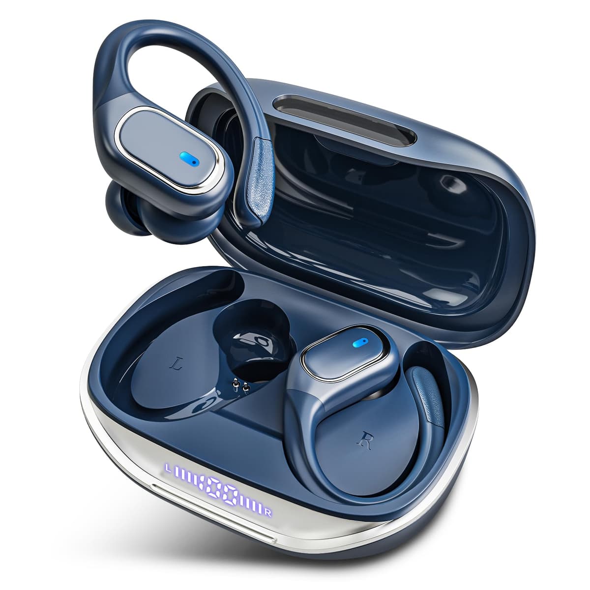 Bluetooth 5.4 Wireless Earbuds, Noise Cancelling Earbuds with 75 Hours Playtime, LED Power Display, IPX7 Waterproof Earbuds — view 8
