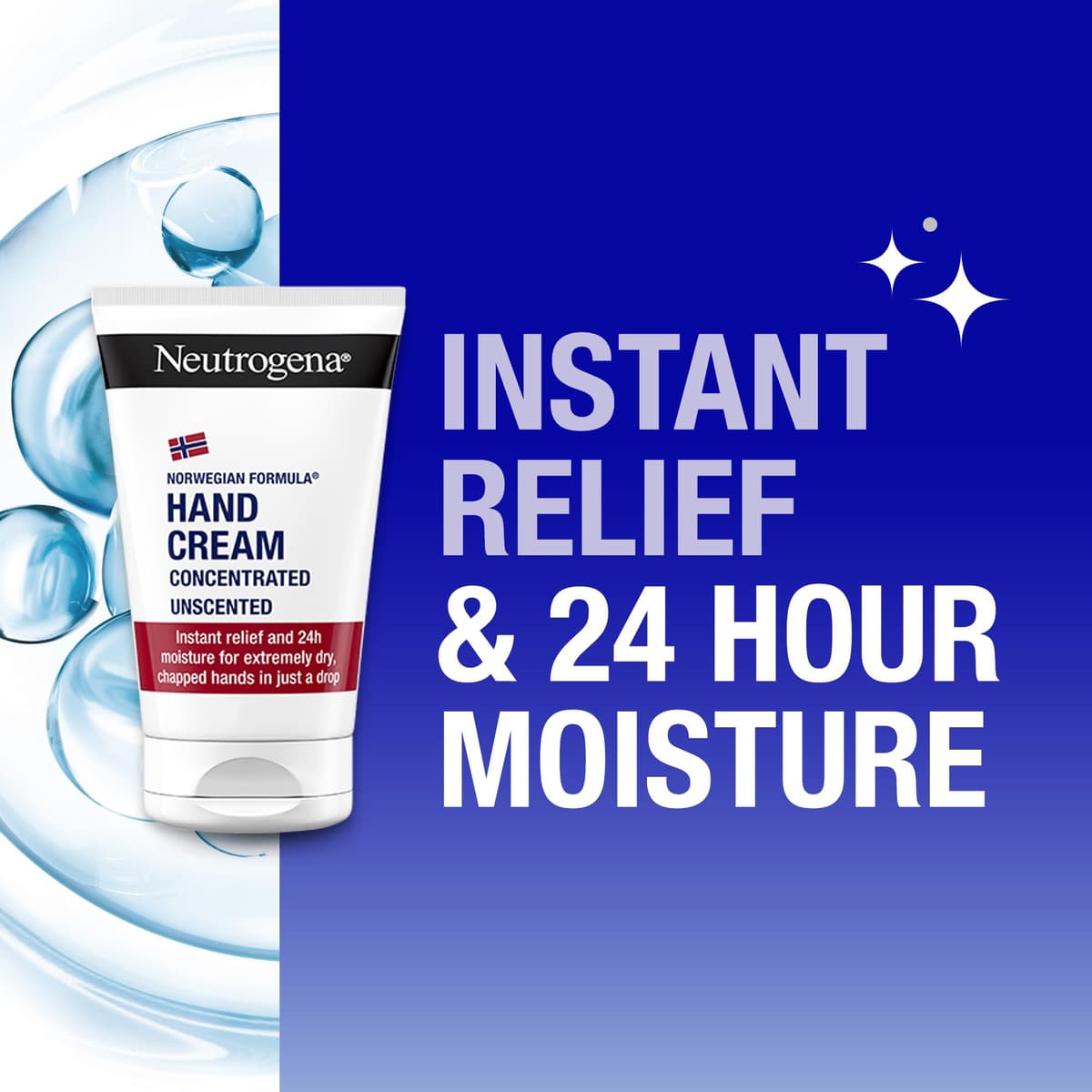 Neutrogena Norwegian Formula Concentrated Unscented Hand Cream (1x 50ml) with Glycerin, Vitamin E for Immediate and Lasting Relief from Dry Skin and Chapped Hands — view 3