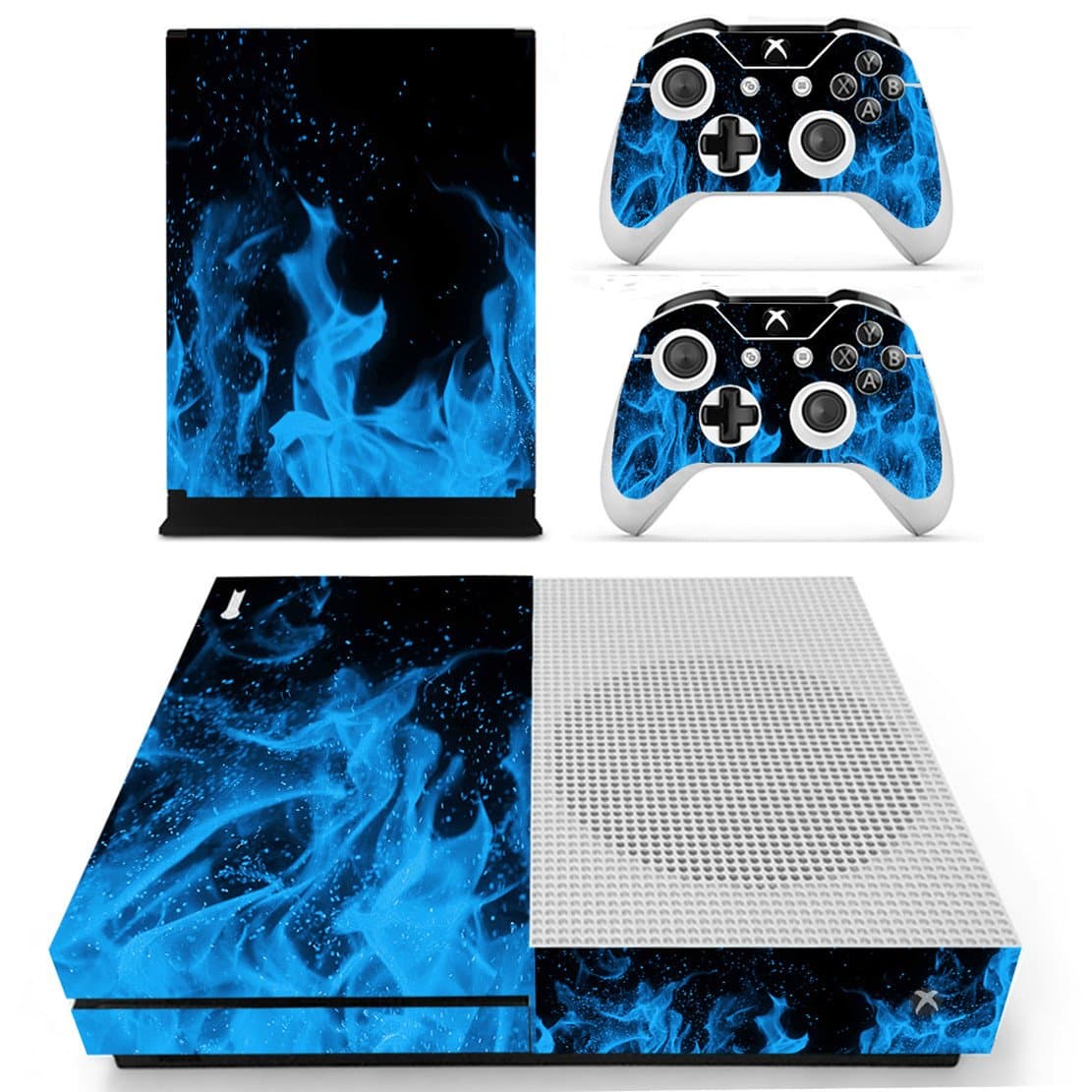 DOTBUY Vinyl Decal Full Body Skin Sticker For Microsoft Xbox One S Console And 2 Controllers And Kinect 2.0 (All White) — view 25