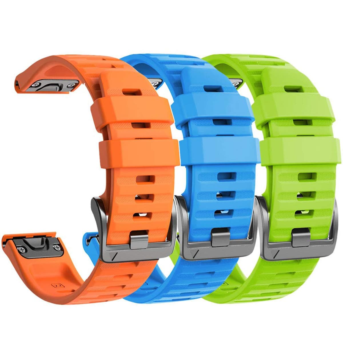NotoCity Corrra para Garmin Fenix 7/6/5/6 Pro/7 Pro/5 Plus, Quickfit 22mm Correa para Garmin Fenix 8/8 pro 47mm, Forerunner 965/955/935, Nylon Correas para Epix Gen 2, Quatix 7(Negro+Verde militar) — view 12