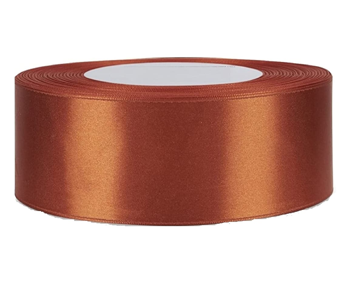 Double Sided Satin Ribbon Size 25mm x 10 Meters, Perfect for Gifts Wrap Sew Party, Decorations Events Dress Wedding Christmas Crafts, Bows Car, DIY, Bouquets, Cake More (25mm - 10Meters, Cream) — view 4