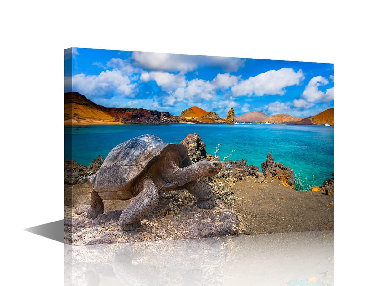 Wall Art for Living Room Beach Canvas Art Wall Decor Blue Sea Sunset Pictures Print on Canvas Natural Landscape Painting Seascape Artwork Stretched Framed Ready to Hang 12x18inch — view 30