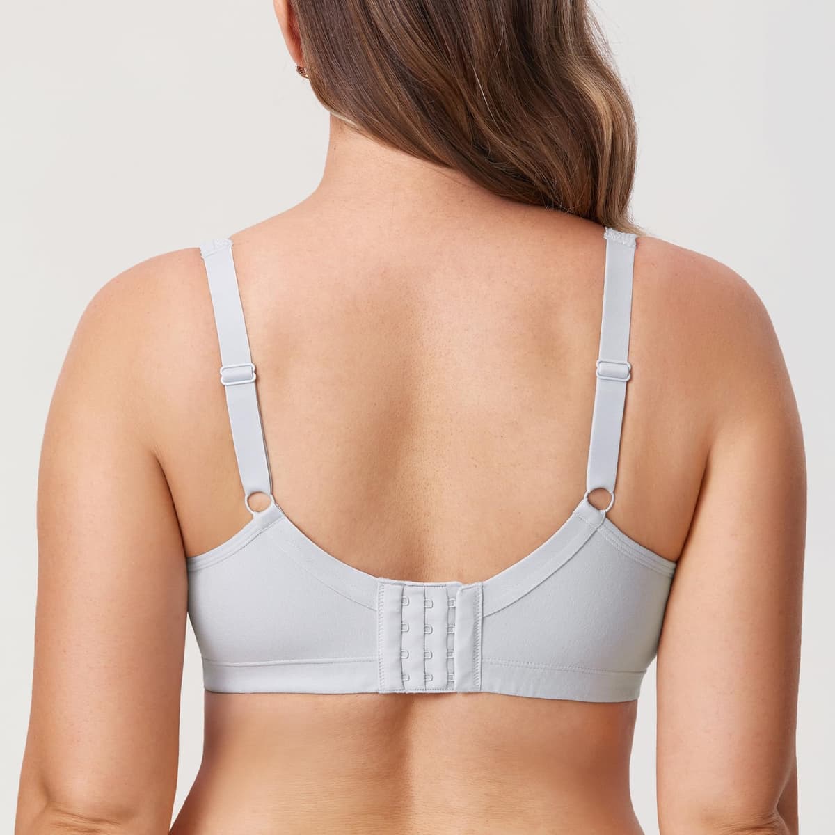Delimira Women's Non Wired Bras Full Coverage Cotton Comfort Bra Plus Size Non Padded Soft Bras — view 2