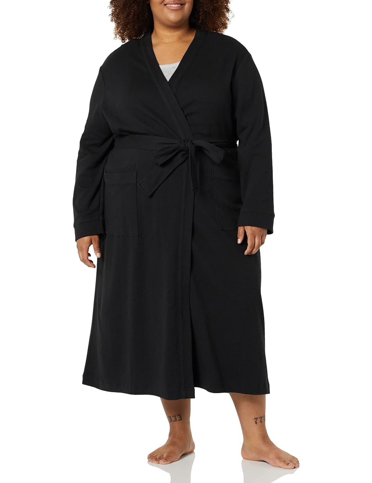Amazon Essentials Women's Lightweight Waffle Full-Length Robe (Available in Plus Size) — view 9