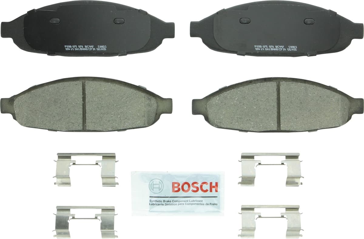 Bosch BC914 QuietCast Premium Ceramic Disc Brake Pad Set For: Acura ILX; Honda Accord, Civic, CR-V, Element, Fit, Front — view 227